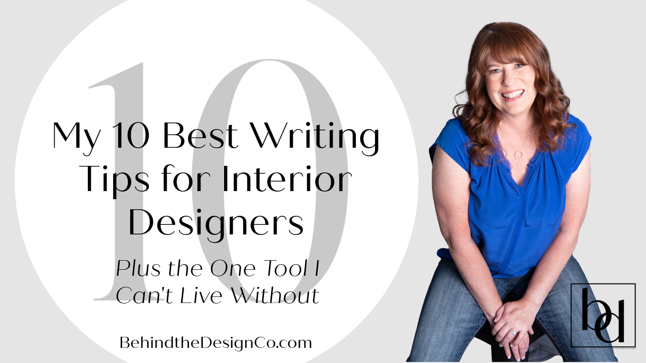 10 writing tips for interior designers plus Grammarly